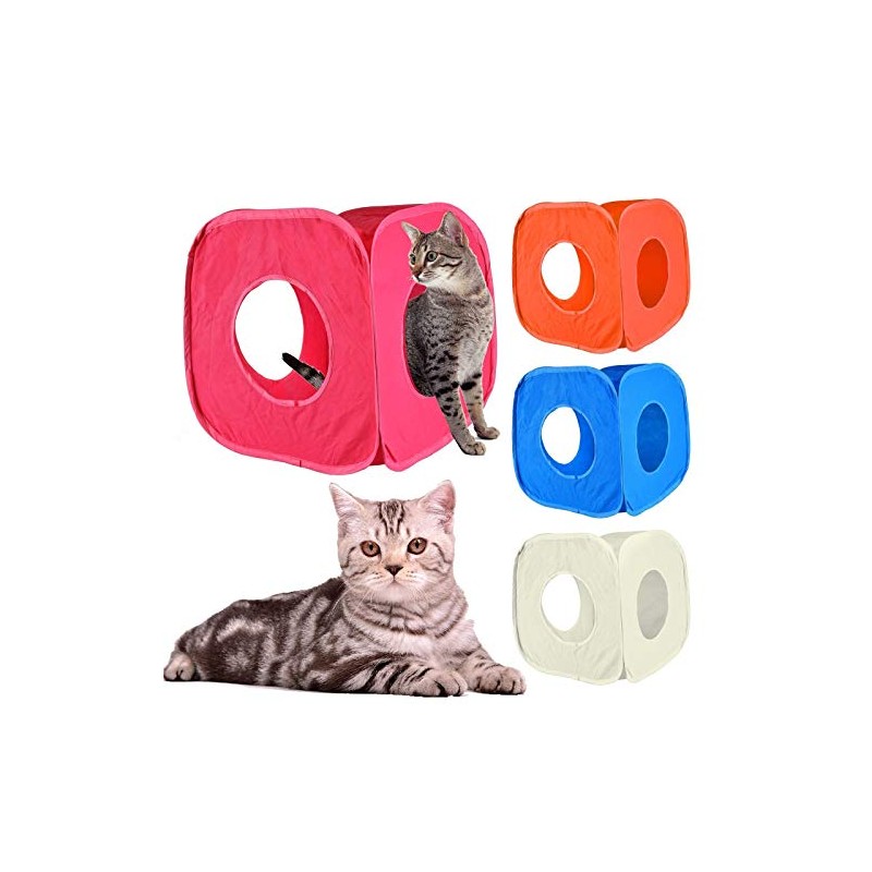 Pet Living Pop Up Cat Kitten Play Cube Fun Strong