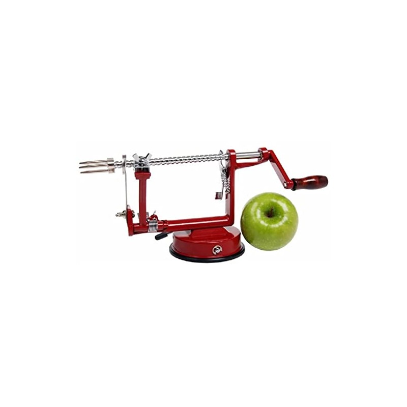 Appetito Apple Peeler/Corer W/Suction Base - Red