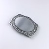 Antique Brushed Silver Blank Belt Buckle Boucle de ceinture for