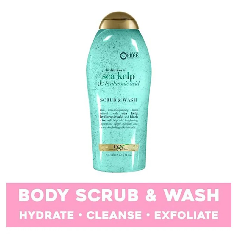 Ogx Hidratación + Algas Marinas Y Ácido Hialurónico Sin Sulf