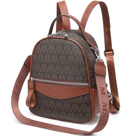 VANSARTO Mini Backpack Purse for Women Multi Pocket Small Backpacks Ladies Convertible Shoulder Handbags Designer Travel Backpack with Wide Strap, Coffee/Brown