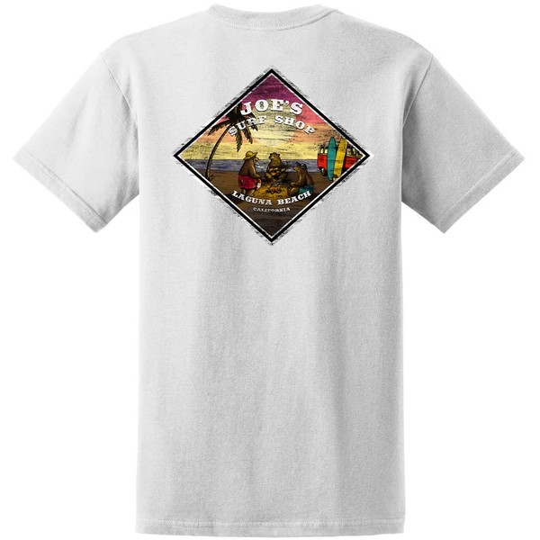 JOES SURF SHOP Men's 3 Bears On A Beach Logo