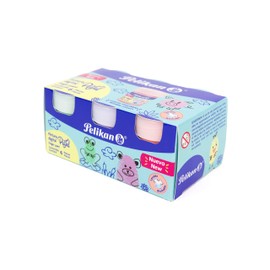 Pintura Para Dedos en Color Pastel Pelikan. iIcluye 6 Frascos con Colores Pastel Diferentes.