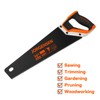 JORGENSEN 15” Hand Saw, Black Coated Coarse Handsaw 8TPI for
