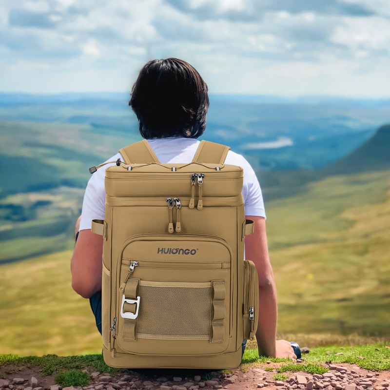 Hulongo Leakproof Insulated Cooler Backpack for Men & Women, Waterproof