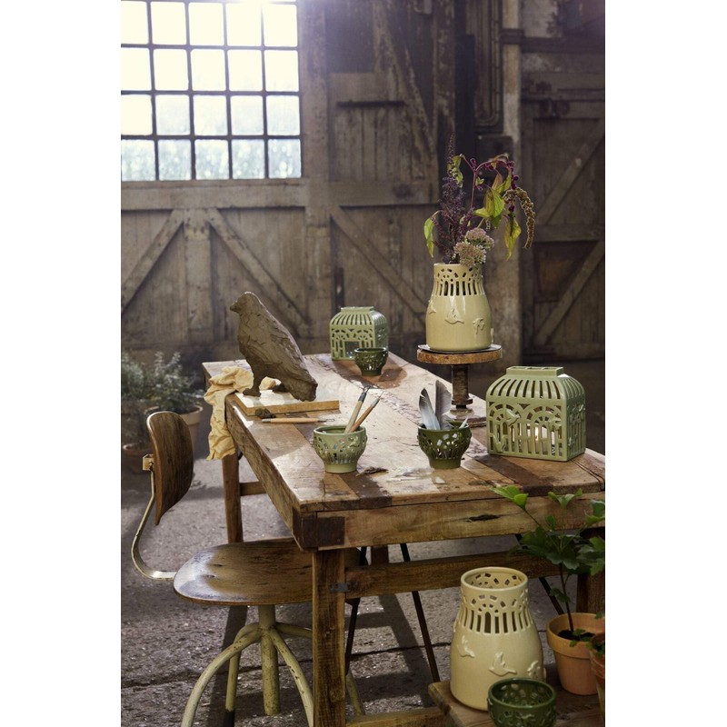 Kähler Design Orangery Garden 691203 Tea Light Holder Ceramic Green
