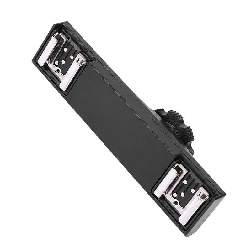 Quality Ultralight Dual Hot Shoe Splitter for SLR Camera Camcorder