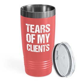 Personal Trainer Coral Edition Viking Tumbler 20oz - Tears of my clients - Fitness Instructor, Workout Coach, Exercise Lover, Cardio Lover, Gym Coach