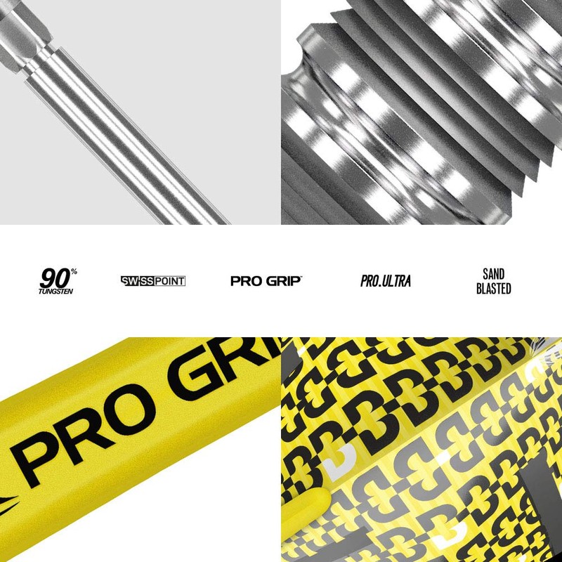 Target Darts Bolide Tungsten Soft Tip Darts Set, Yellow, 21G