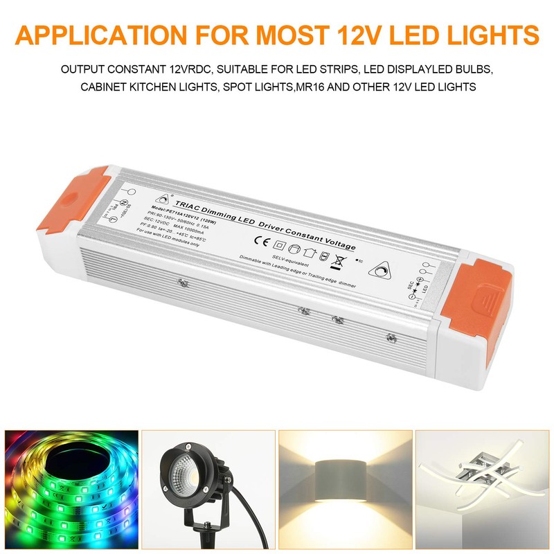 120 Watts 10A Dimmable Driver Dimming LED Power Supply 110V