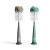 Munchkin Sponge Bottle Brush, Grey/Sage, 2 Count (Pack of 1)
