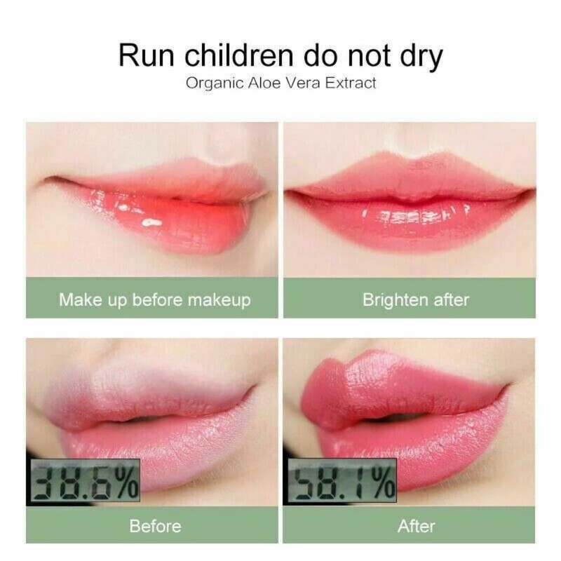 Generic Long Lasting Crystal Jelly Aloe Vera Lipsticks Temperature Color