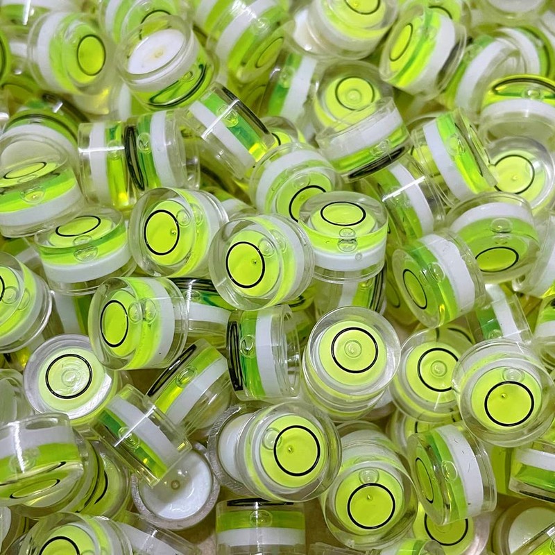 SIZIKJXGHWYI 10Pcs Small Circular Bubble Level 10x6mm Mini Round Bullseye