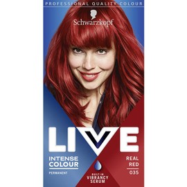 Schwarzkopf LIVE Colour + Lift Deep Red Permanent Hair Dye L75, Vibrant Deep Red Hair Dye Lightens Up To 3 Levels, Long Lasting Hair Colour with Built-In Lightener