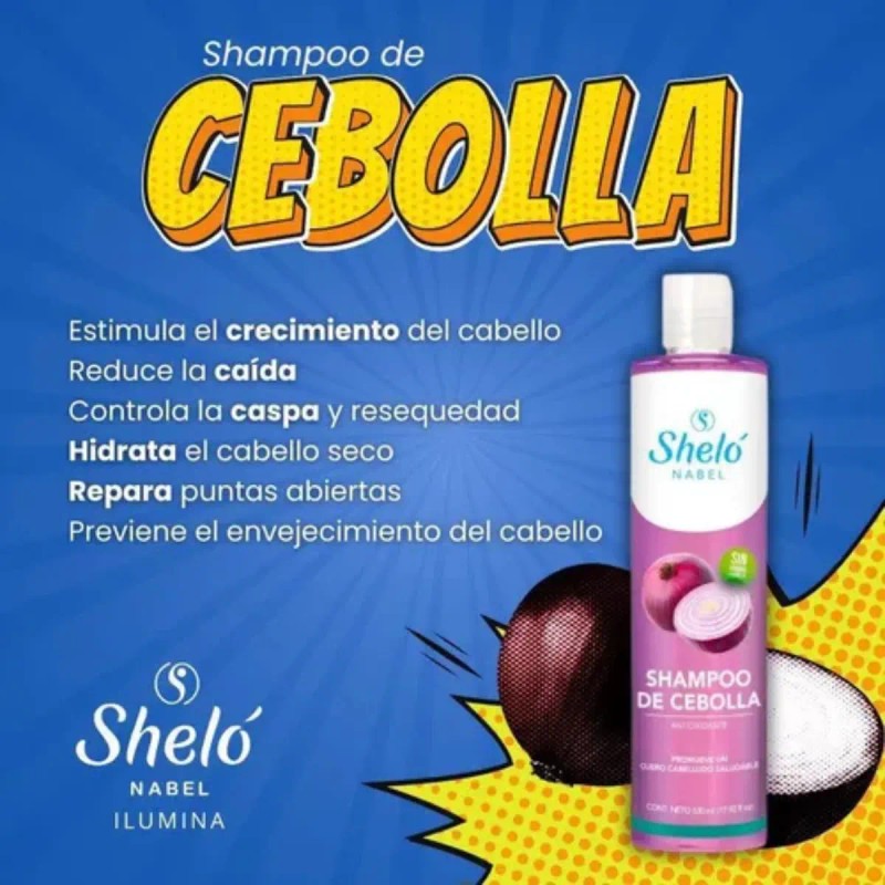 Shampoo Cebolla Dile Adiós Cabello Frágil Sheló