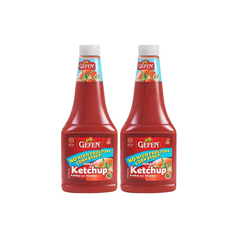 Gefen Fat Free Tomato Ketchup 28oz (2 Pack) All Natural