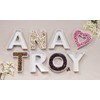 Ivy Lane Design Ceramic Love Letter Dish, Letter A, White