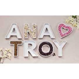 Ivy Lane Design Ceramic Love Letter Dish, Letter A, White
