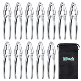 Nut Crackers for Crab Legs - 12 Pack Crab Leg Crackers, Zinc Alloy Nut Crackers and Picks, Premium Seafood Tool Kit, Food-Grade Stainless Lobster Crackers