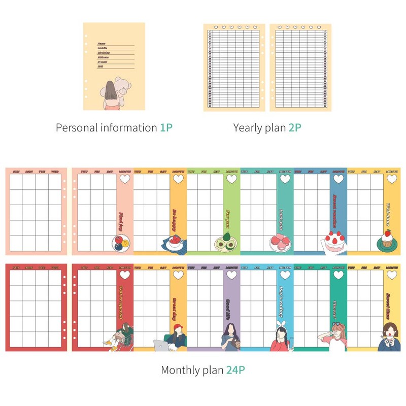 Monolike A5 Pole in Nutro Diary Set Tennis - FALL