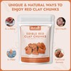 AEJESOP Edible Red Clay Chunks, 3.5oz(100g)