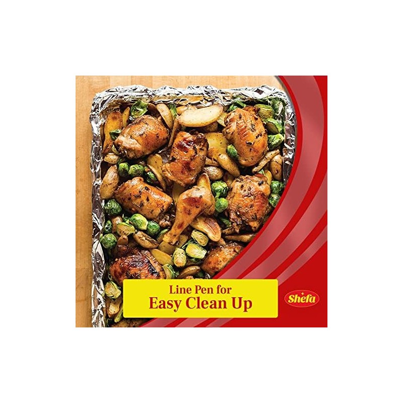 Shefa Tin Foil 45cm x 50m 2 Pack - Aluminium