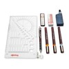 rOtring Isograph Fineliner Pen & Pencil College Set, 3 Technical