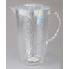 "Bello" Clear Plastic Pitcher with Lid Great for Outdoor Dining,