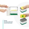 Fineway 3-in-1 Automatic Refillable Soap Dispenser Set with Sponge Holder,