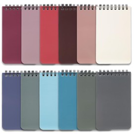 QiCheng Pocket Notebook Small Notepad Pocket Notepad Small Spiral Notebooks 3X5Inches (12-1)