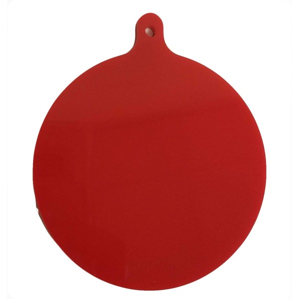 SIBE-R PLASTIC SUPPLY Red and Green Acrylic Opaque Round Baubles