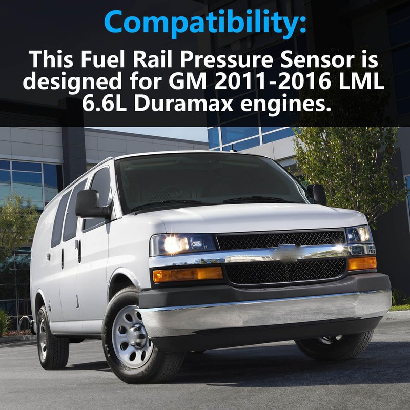 12651990 Fuel Rail Pressure Sensor for GM 2011-2016 LML 6.6L