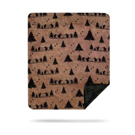 Denali Ultimate Comfort Rustic Throw Blanket with Lightweight Microplush Acrylic - Bear Boogie Design (60x72)