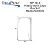 RecPro RV Curtain Tie Back | White | Curtain Hold