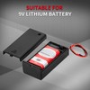 DAIERTEK 9V Battery Holder, 9 Volt Battery Holder with ON/Off