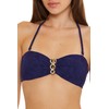 Trina Turk Women's Standard Daintree Bandeau Bikini Top, Adjustable, Tie