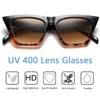aisswzber AISSWZBEER Retro Square Cat Eye Sunglasses for Women Fashion