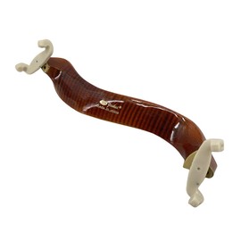 ModouString Viola shoulder rest 16 inch with Adjustable Height,Foam Pad Flame Maple Wood Viola Chin Rest Easy to use