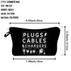 Livel lhood PLUGS CABLES & CHARGERS Makeup Bag Cute Small