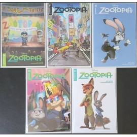 Zootopia #1, Lot, 5 Standard Covers, NM/Better