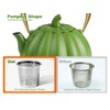 VICSKY Pumpkin Cast Iron Teapot (40 oz/1200 ml), Cute Natural