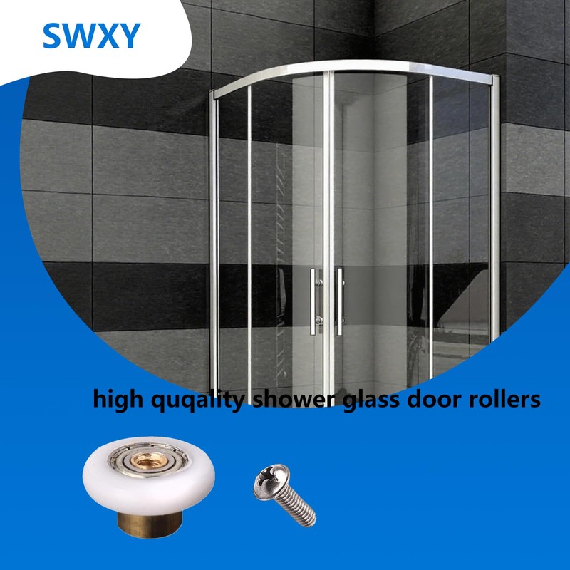 Shower Door Rollers Replacement Runners, Diameter 25mm 4pcs Shower Door