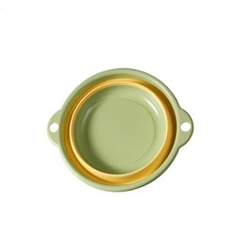 Collapsible Wash Basin, Collapsible Dish Tub Portable Washing Basin Dish Pan Space Saving Plastic Washtub for Dishing, Fruit, and Camping, Hiking and Home(M-Green)