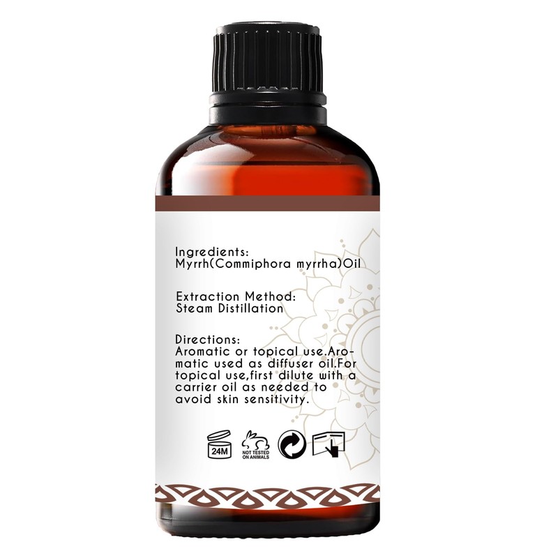 LOTUSJOY Myrrh Essential Oil for Skin Hair Diffuser Candle Soap