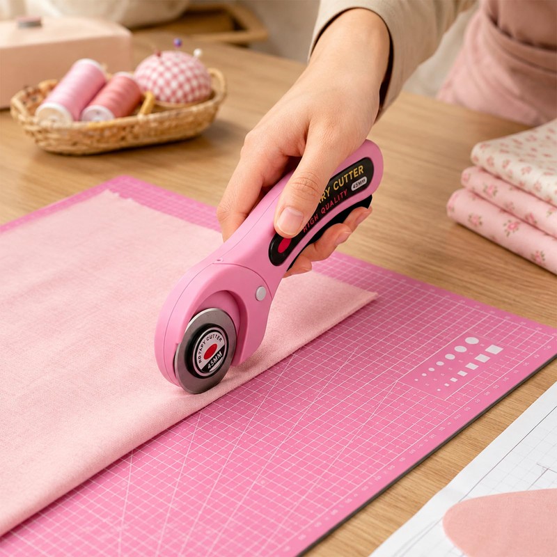 12 PCS Rotary Cutter, Durable Fabric Cutter for Sewing Quilting