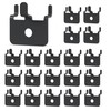 HUHOLE Pegboard Hooks - 20PC - Black Powder Coated -