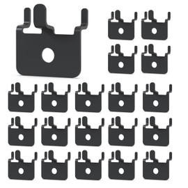 HUHOLE Pegboard Hooks - 20PC - Black Powder Coated - Heavy Duty Peg Board Hooks for Hanging - Versatile and Stylish Peg Board Hooks, Highly Adaptable, Durable and Built to Last, Easy to Use