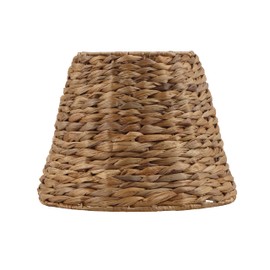 Aspen Creative 32986, Empire Water Hyacinth Spider Shade, 6" Top x 10" Bottom x 8" Slant
