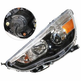 SBPKMARSCT Front Halogen Headlights Assembly Left Side for 2011-2019 Mitsubishi Outlander Sport(ASX) w/LED DRL Projector Driver Head Lights Direct Replacement Headlamps Assy Set (Left Driver Side)