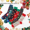 BISOUSOX Mens Christmas Socks Crazy Funny Dress Colorful Novelty Warm